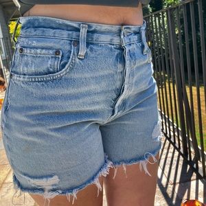 Agolde Riley Long Parker Shorts